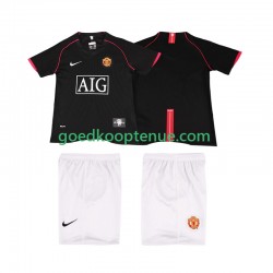 Uit Retro Tenue van Manchester United 2007 Kind 2-13 jaar 2008 Korte Mouw