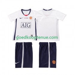 Uit Retro Tenue van Manchester United Champions League 2009 Kind 2-13 jaar 2008 Korte Mouw