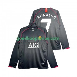 Uit Retro Tenue van Manchester United Critstiano Ronaldo 7 2007 Heren 2008 Lange Mouw