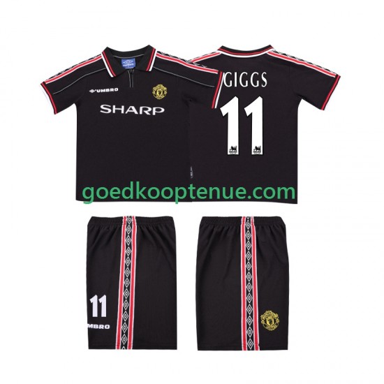 Uit Retro Tenue van Manchester United GIGGS 11 Kind 2-13 jaar 1998 1999 Korte Mouw Uit Retro Tenue van Manchester United GIGGS 11 Kind 2-13 jaar 1998 1999 Korte Mouw