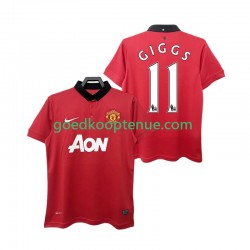 Thuis Retro Tenue van Manchester United GIGGS 11 2013 2014 Heren Korte Mouw