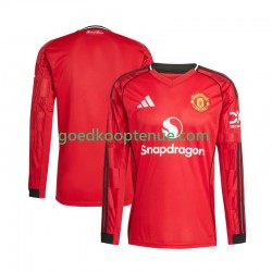 Thuis Tenue van Manchester United Heren 2025-26 Lange Mouw