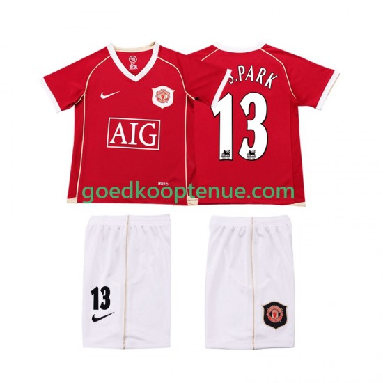 Thuis Retro Tenue van Manchester United J.S.PARK 13 2007 Kind 2-13 jaar 2006 Korte Mouw Thuis Retro Tenue van Manchester United J.S.PARK 13 2007 Kind 2-13 jaar 2006 Korte Mouw