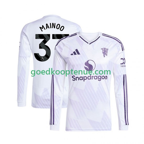 Uit Tenue van Manchester United Kobbie Mainoo 37 Heren 2025-26 Lange Mouw