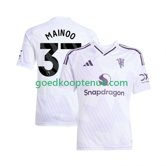 Uit Tenue van Manchester United Kobbie Mainoo 37 Heren 2025-26 Korte Mouw