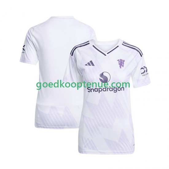Uit Tenue van Manchester United Dames 2025-26 Korte Mouw