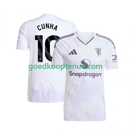 Uit Tenue van Manchester United Matheus Cunha 10 Heren 2025-26 Korte Mouw