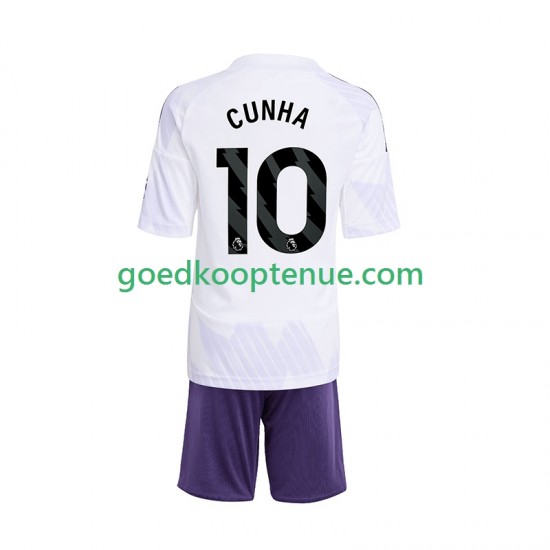 Uit Tenue van Manchester United Matheus Cunha 10 Kind 2-13 jaar 2025-26 Korte Mouw Uit Tenue van Manchester United Matheus Cunha 10 Kind 2-13 jaar 2025-26 Korte Mouw