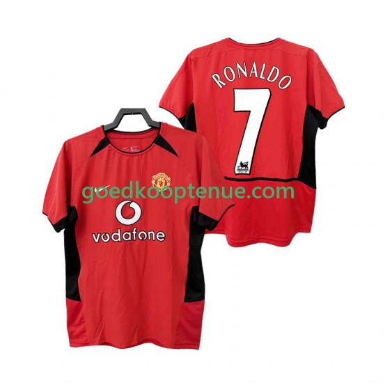 Thuis Retro Tenue van Manchester United RONALDO 7 Heren 2004 2002 Korte Mouw Thuis Retro Tenue van Manchester United RONALDO 7 Heren 2004 2002 Korte Mouw