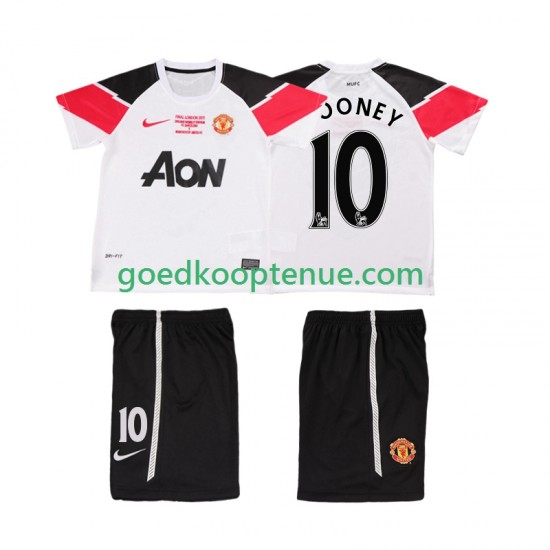 3de Retro Tenue van Manchester United ROONEY 10 Champions League 2012 Kind 2-13 jaar 2011 Korte Mouw