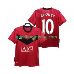 Thuis Retro Tenue van Manchester United ROONEY 10 2009 Heren 2010 Korte Mouw