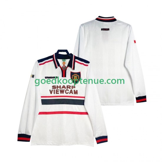Uit Retro Tenue van Manchester United Heren 1998 1999 Lange Mouw