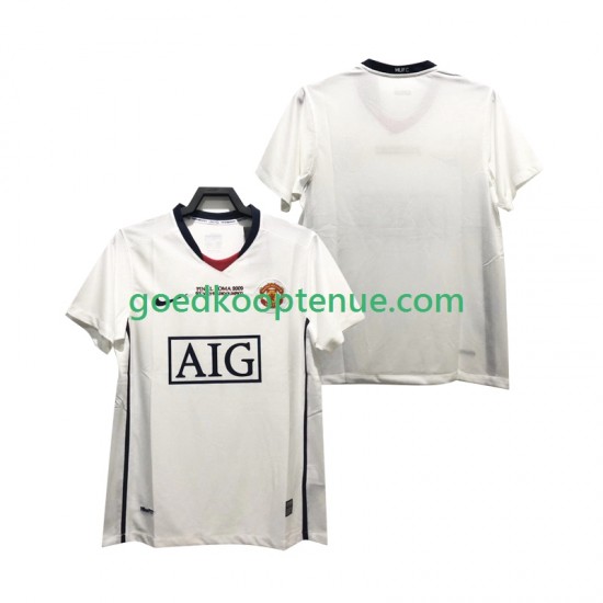 Uit Retro Tenue van Manchester United Champions League 2009 Heren 2008 Korte Mouw