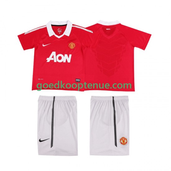 Thuis Retro Tenue van Manchester United Kind 2-13 jaar 2011 2010 Korte Mouw Thuis Retro Tenue van Manchester United Kind 2-13 jaar 2011 2010 Korte Mouw
