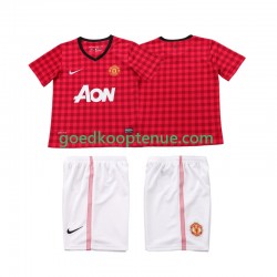 Thuis Retro Tenue van Manchester United 2012 2013 Kind 2-13 jaar Korte Mouw