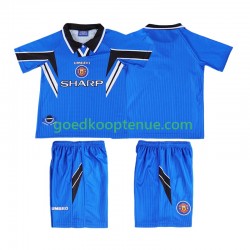 3de Retro Tenue van Manchester United 1996 Kind 2-13 jaar 1998 Korte Mouw