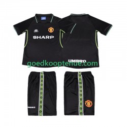 3de Retro Tenue van Manchester United Kind 2-13 jaar 1998 1999 Korte Mouw
