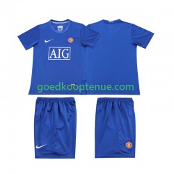3de Retro Tenue van Manchester United 2009 Kind 2-13 jaar 2008 Korte Mouw