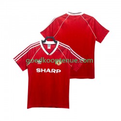 Thuis Retro Tenue van Manchester United 1988 1990 Heren Korte Mouw