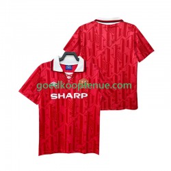 Thuis Retro Tenue van Manchester United 1992 Heren 1994 Korte Mouw