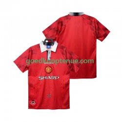 Thuis Retro Tenue van Manchester United 1996 1997 Heren Korte Mouw