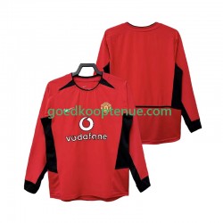 Thuis Retro Tenue van Manchester United Heren 2004 2002 Lange Mouw