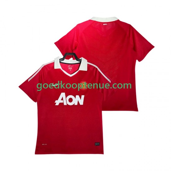 Thuis Retro Tenue van Manchester United Heren 2011 2010 Korte Mouw