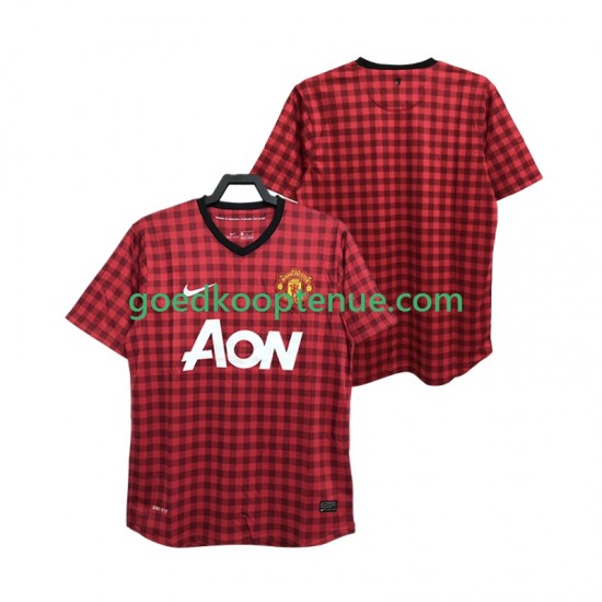 Thuis Retro Tenue van Manchester United 2012 2013 Heren Korte Mouw