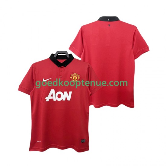 Thuis Retro Tenue van Manchester United 2013 2014 Heren Korte Mouw