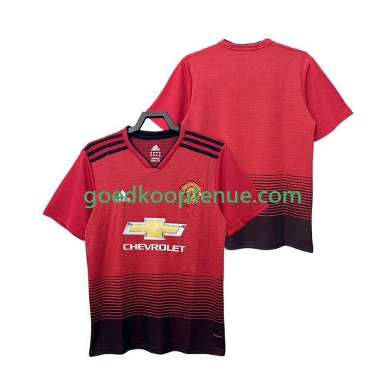 Thuis Retro Tenue van Manchester United 2018 2019 Heren Korte Mouw