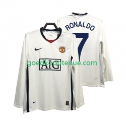 Uit Retro Tenue van Manchester United Ronaldo 7 Premier League 2009 Heren 2008 Lange Mouw