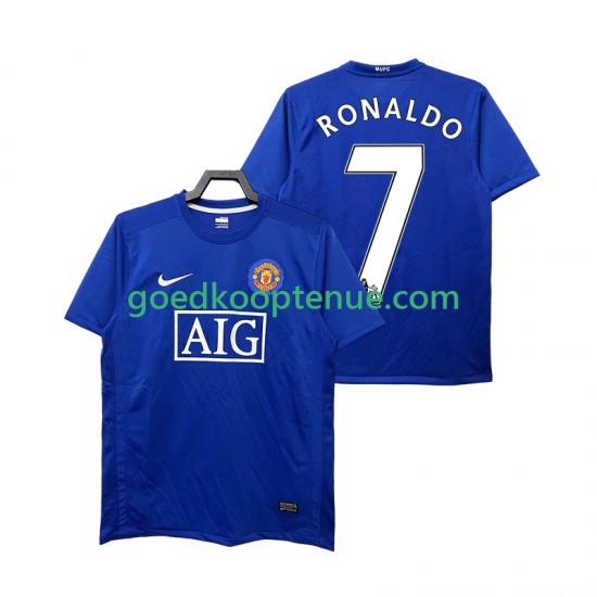 3de Retro Tenue van Manchester United Ronaldo 7 2009 Heren 2008 Korte Mouw