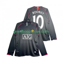 Uit Retro Tenue van Manchester United Rooney 10 2007 Heren 2008 Lange Mouw