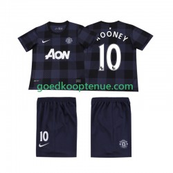 Uit Retro Tenue van Manchester United Rooney 10 2013 2014 Kind 2-13 jaar Korte Mouw