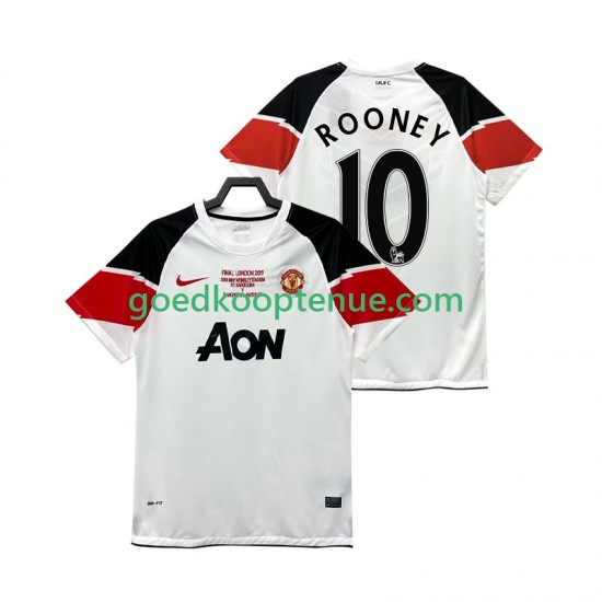 3de Retro Tenue van Manchester United Rooney 10 Champions League 2012 Heren 2011 Korte Mouw