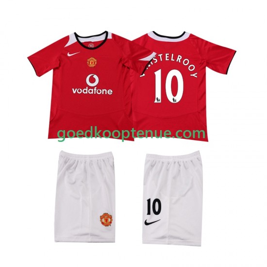 Thuis Retro Tenue van Manchester United Ruud van Nistelrooy 2005 Kind 2-13 jaar 2006 Korte Mouw
