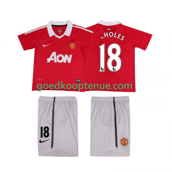 Thuis Retro Tenue van Manchester United SCHOLES 18 Kind 2-13 jaar 2011 2010 Korte Mouw Thuis Retro Tenue van Manchester United SCHOLES 18 Kind 2-13 jaar 2011 2010 Korte Mouw