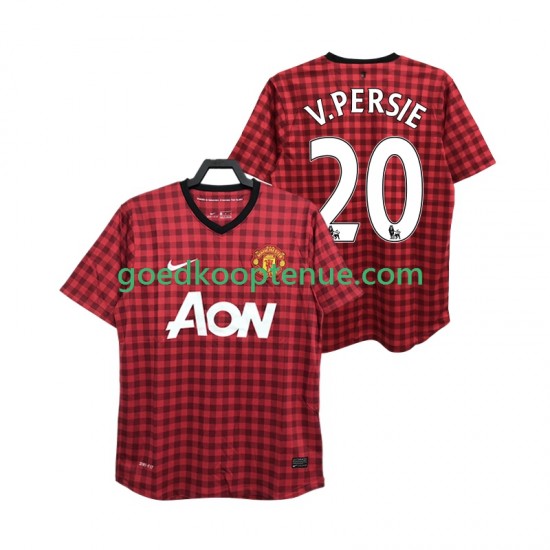 Thuis Retro Tenue van Manchester United V PERSIE 20 2012 2013 Heren Korte Mouw