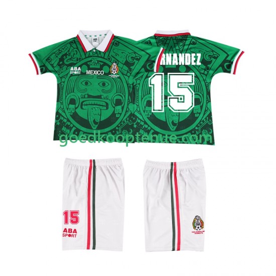 Thuis Retro Tenue van Mexico HERNANDEZ 15 Kind 2-13 jaar 1998 Korte Mouw Thuis Retro Tenue van Mexico HERNANDEZ 15 Kind 2-13 jaar 1998 Korte Mouw