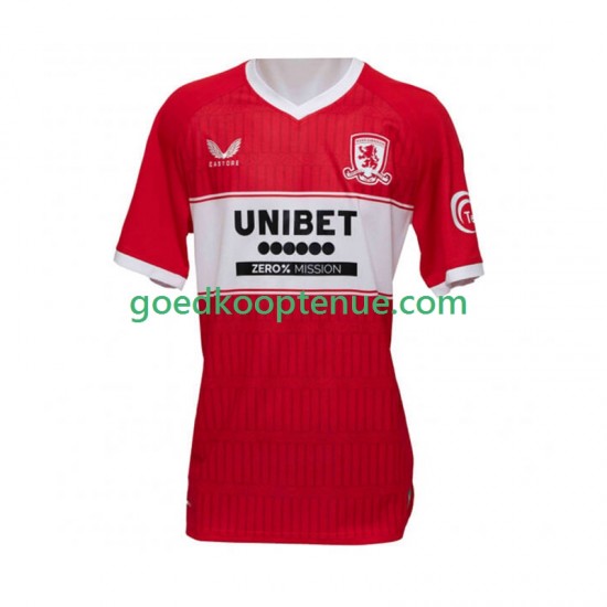 Thuis Tenue van Middlesbrough Heren 2025-26 Korte Mouw