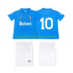 Thuis Retro Tenue van Napoli 10 1987 1988 Kind 2-13 jaar Korte Mouw