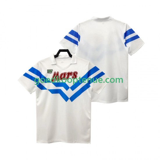 Uit Retro Tenue van Napoli 1988 1989 Heren Korte Mouw