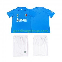 Thuis Retro Tenue van Napoli 1987 1988 Kind 2-13 jaar Korte Mouw