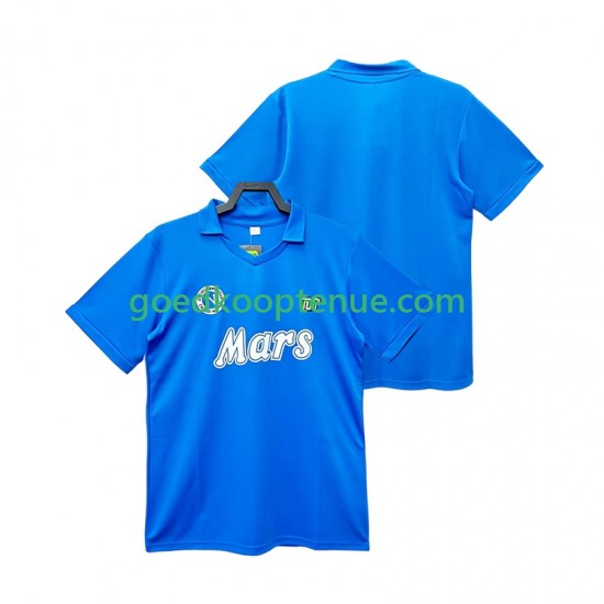 Thuis Retro Tenue van Napoli 1988 1989 Heren Korte Mouw