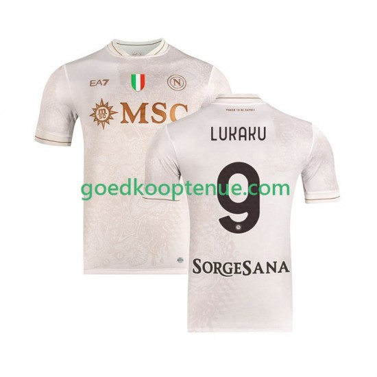 Uit Tenue van Napoli Romelu Lukaku 9 Heren 2025-26 Korte Mouw