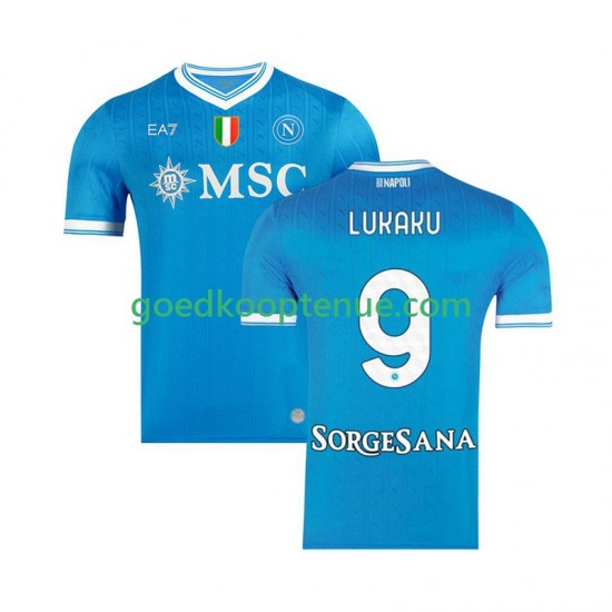 Thuis Tenue van Napoli Romelu Lukaku 9 Heren 2025-26 Korte Mouw