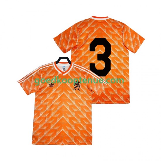 Thuis Retro Tenue van Nederland 3 1988 Heren Korte Mouw