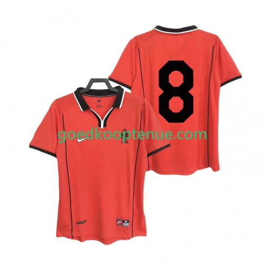 Thuis Retro Tenue van Nederland 8 Heren 1998 Korte Mouw