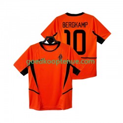 Thuis Retro Tenue van Nederland BERGKAMP 10 Heren 2002 Korte Mouw