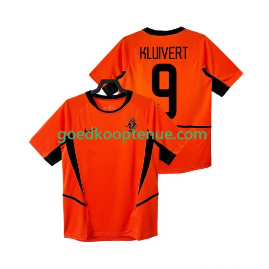 Thuis Retro Tenue van Nederland KLUIVERT 9 Heren 2002 Korte Mouw